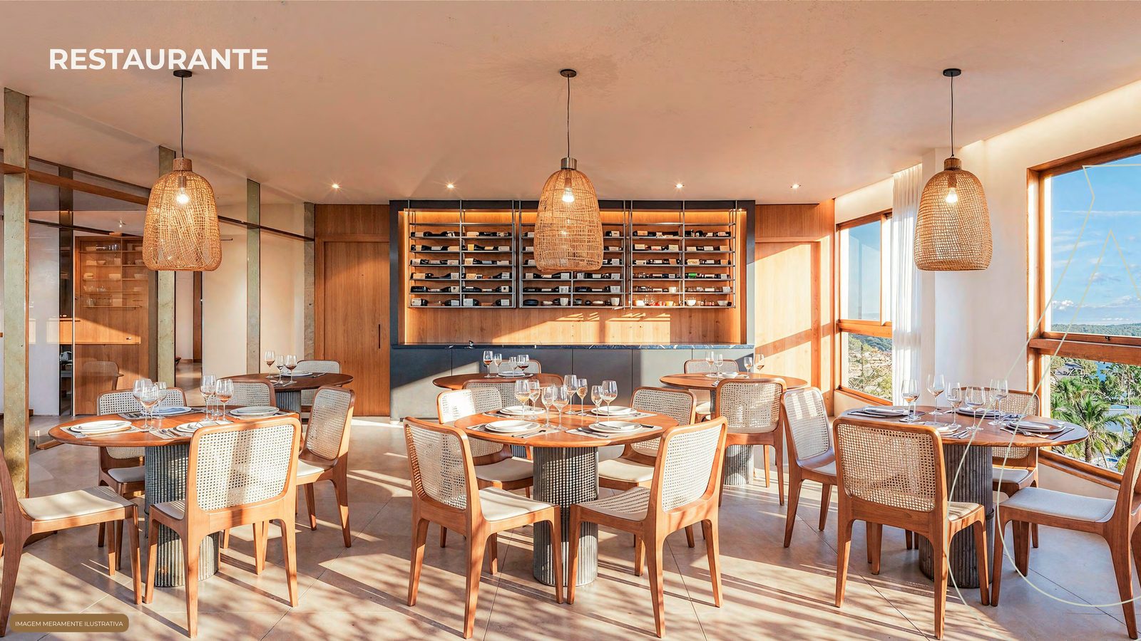Restaurante do rooftop